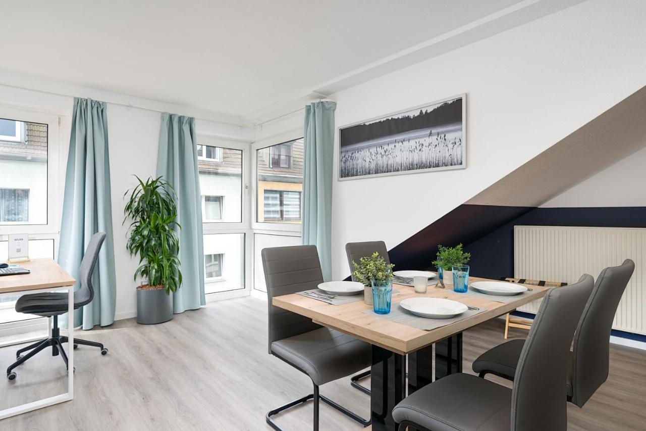 Federnest - Luxus-Studio - Kingsize Boxspringbett - Home-Office Mit Monitor Und Drucker - 11 Min Hbf Duisburg Kültér fotó