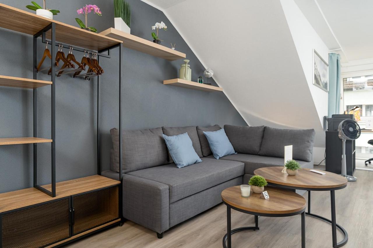 Federnest - Luxus-Studio - Kingsize Boxspringbett - Home-Office Mit Monitor Und Drucker - 11 Min Hbf Duisburg Kültér fotó
